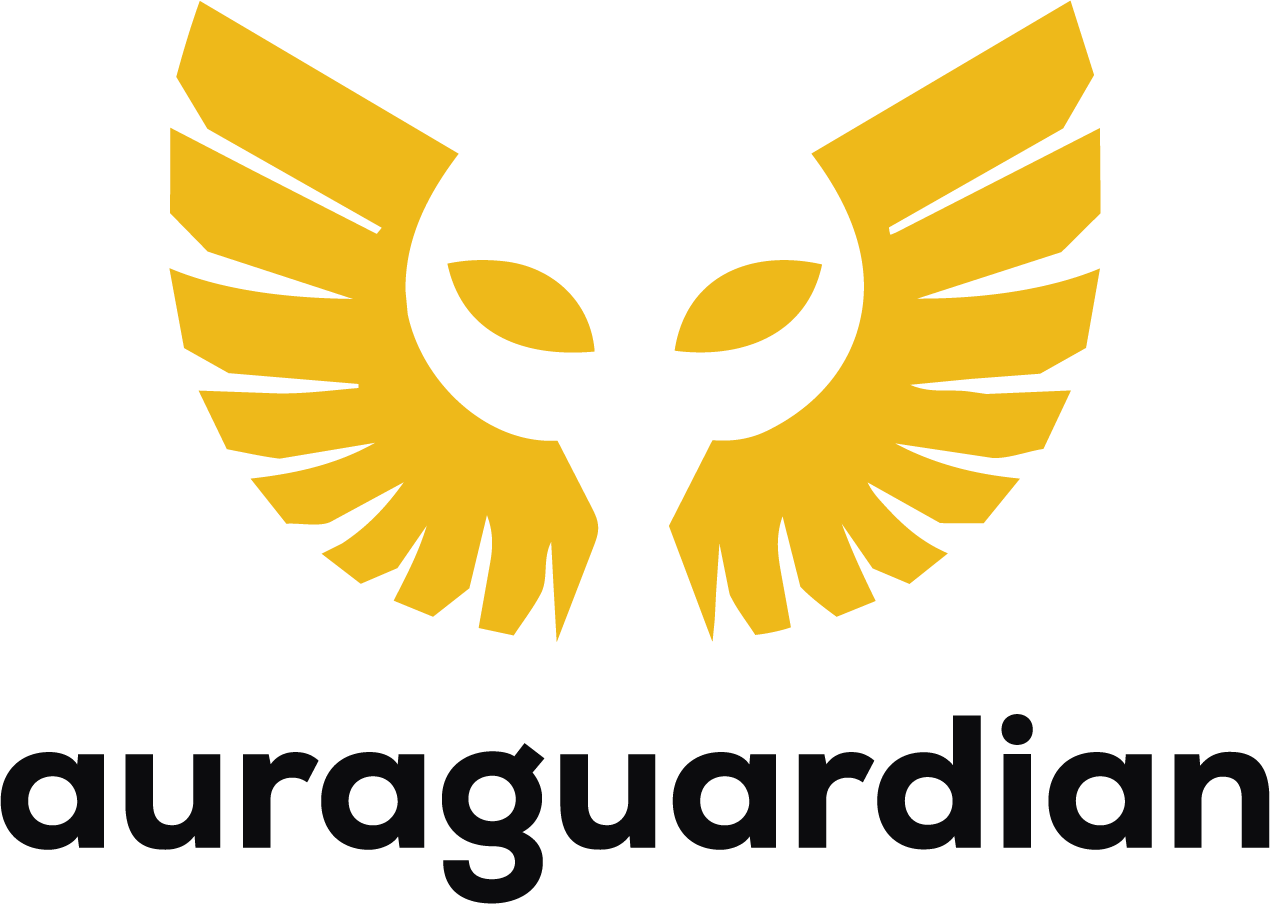 AuraGuardian Vertical Light Logo